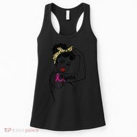 Fighter Rosie The Riveter Breast Cancer Awareness Women's Tank Top thumb 0