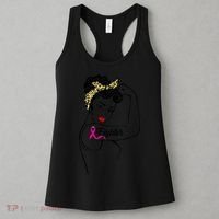 Fighter Rosie The Riveter Breast Cancer Awareness Women's Tank Top thumb 3