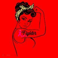 Fighter Rosie The Riveter Breast Cancer Awareness Santa Hat thumb 1