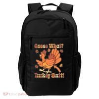 Funny Retro Thanksgiving Guess What Turkey Butt Backpack thumb 0