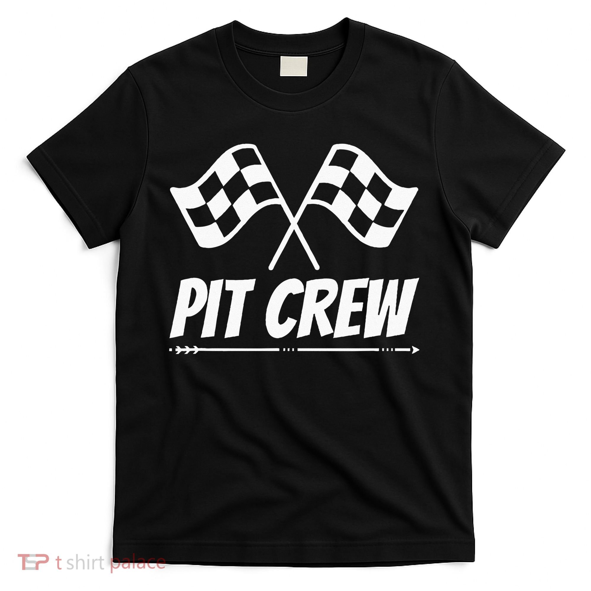 Funny Race Track Pit Crew Racing Mechanic Car Parties T-Shirt