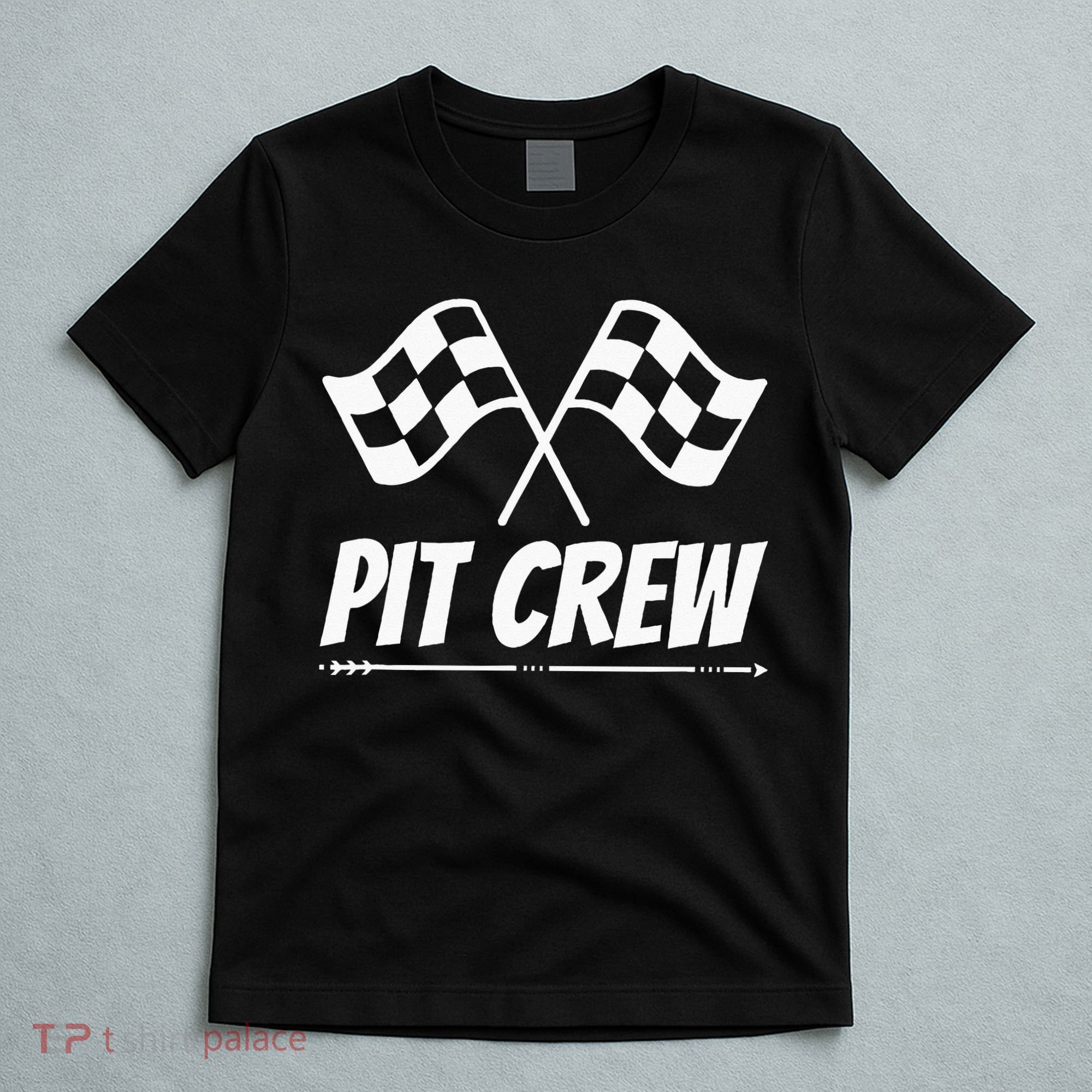 Funny Race Track Pit Crew Racing Mechanic Car Parties T-Shirt