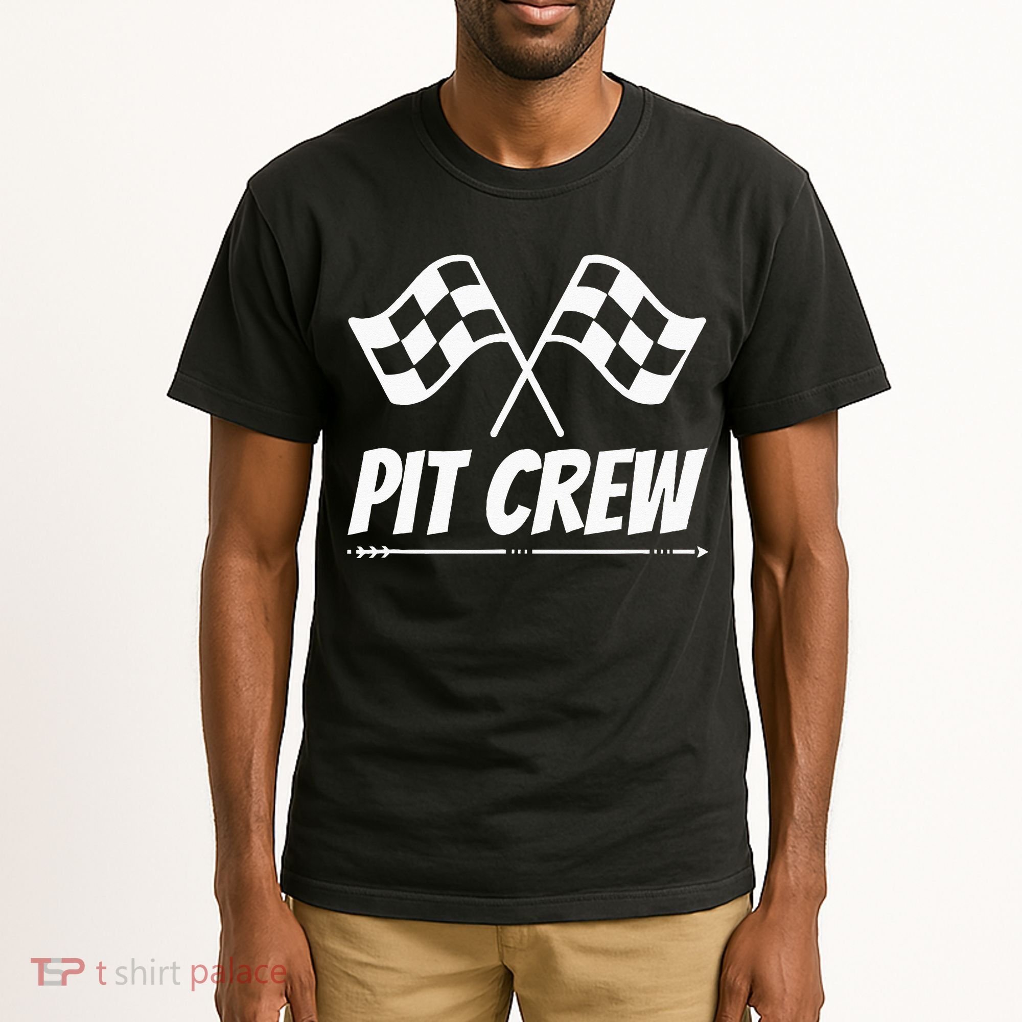 Funny Race Track Pit Crew Racing Mechanic Car Parties Tall T-Shirt