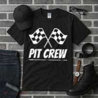 Funny Race Track Pit Crew Racing Mechanic Car Parties Tall T-Shirt thumb 3