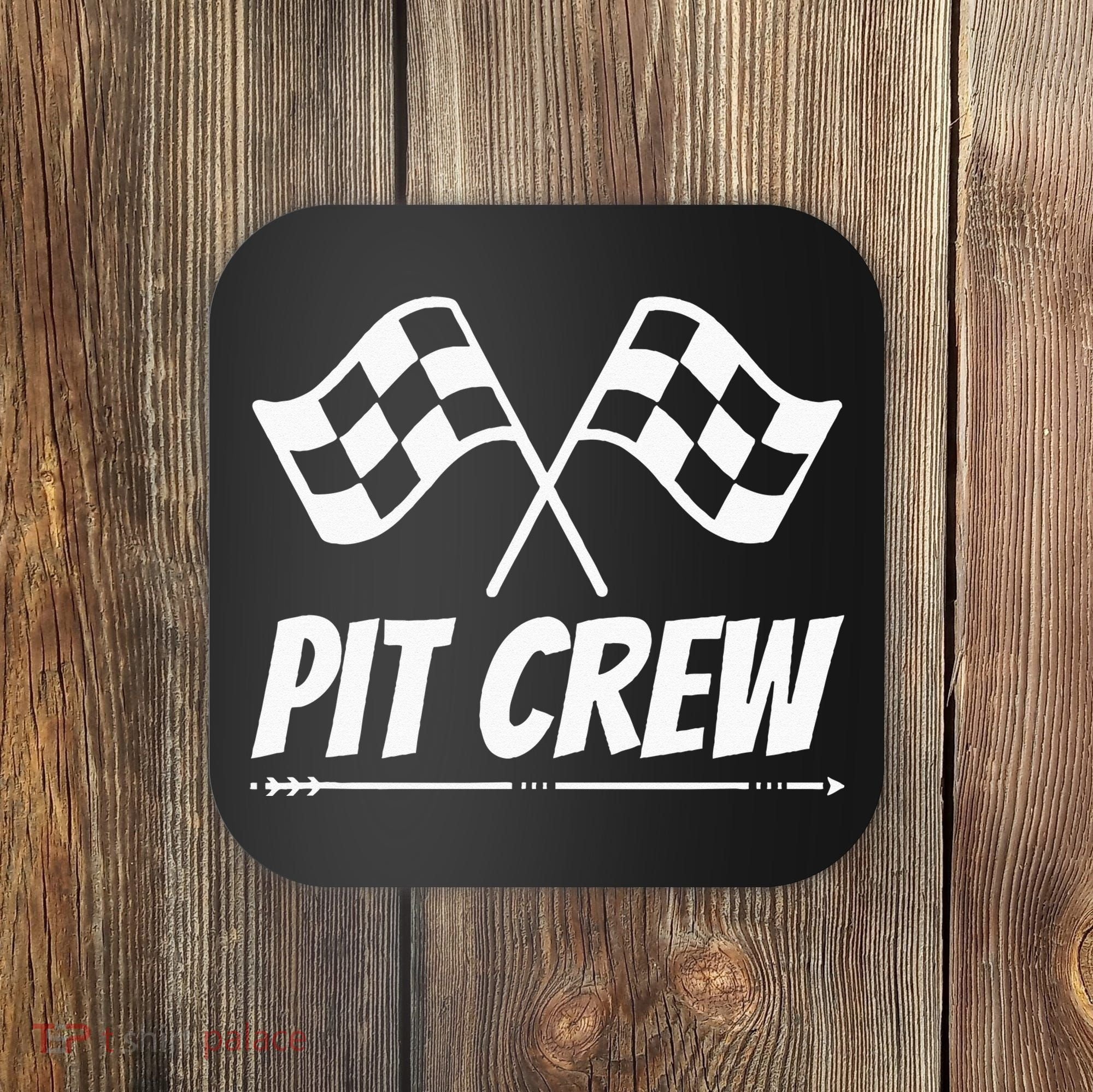 Funny Race Track Pit Crew Racing Mechanic Car Parties Coaster