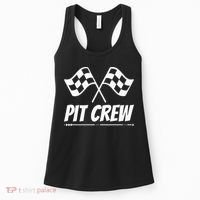 Funny Race Track Pit Crew Racing Mechanic Car Parties Women's Tank Top thumb 0