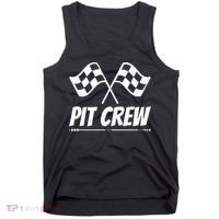 Funny Race Track Pit Crew Racing Mechanic Car Parties Tank Top thumb 0