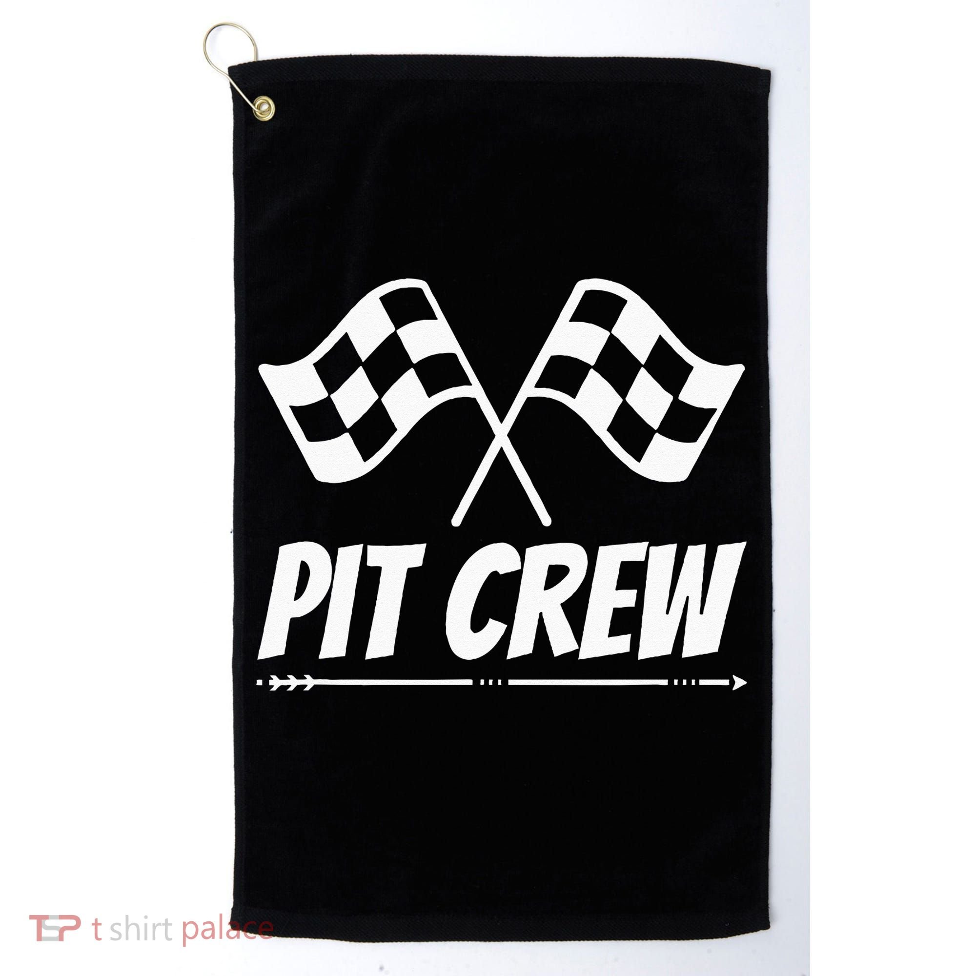 Funny Race Track Pit Crew Racing Mechanic Car Parties Golf Towel