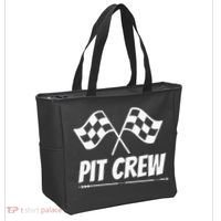Funny Race Track Pit Crew Racing Mechanic Car Parties Tote Bag thumb 2