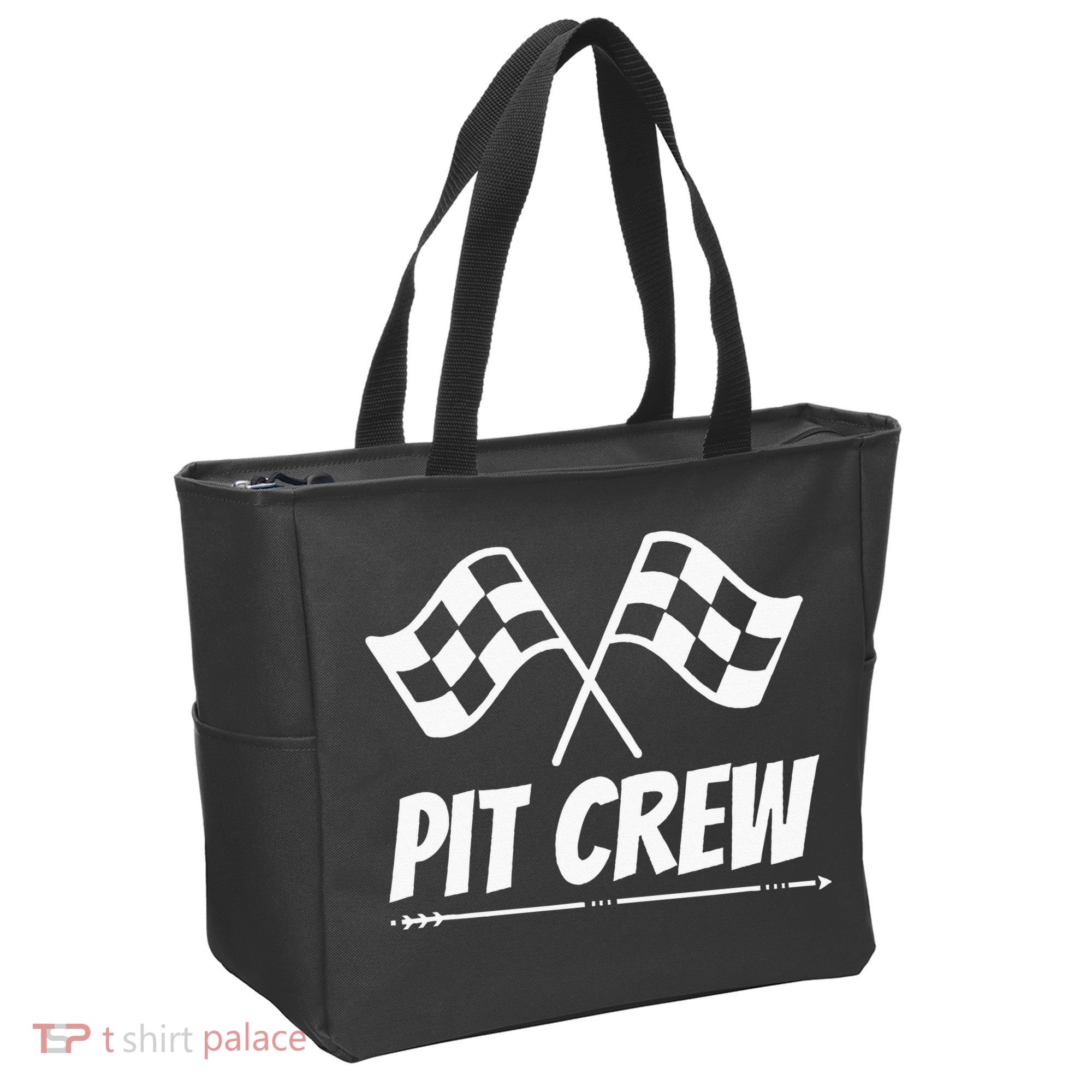 Funny Race Track Pit Crew Racing Mechanic Car Parties Tote Bag