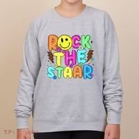 Funny Rock The Test Testing Day Teacher Student Motivational Women's Sweatshirt thumb 0