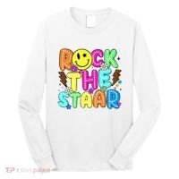 Funny Rock The Test Testing Day Teacher Student Motivational Long Sleeve Shirt thumb 0