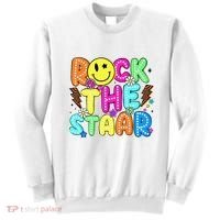 Funny Rock The Test Testing Day Teacher Student Motivational Sweatshirt thumb 0