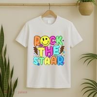 Funny Rock The Test Testing Day Teacher Student Motivational T-Shirt thumb 2