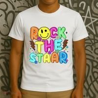 Funny Rock The Test Testing Day Teacher Student Motivational T-Shirt thumb 3