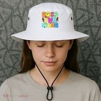 Funny Rock The Test Testing Day Teacher Student Motivational Bucket Hat thumb 3