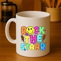 Funny Rock The Test Testing Day Teacher Student Motivational Coffee Mug thumb 4