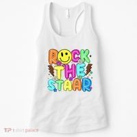 Funny Rock The Test Testing Day Teacher Student Motivational Women's Tank Top thumb 0