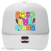 Funny Rock The Test Testing Day Teacher Student Motivational Hat thumb 0