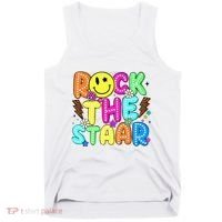 Funny Rock The Test Testing Day Teacher Student Motivational Tank Top thumb 0