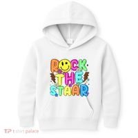 Funny Rock The Test Testing Day Teacher Student Motivational Kids Hoodie thumb 0