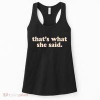 Funny Retro That's What She Said Women's Tank Top thumb 0