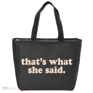 Funny Retro That's What She Said Tote Bag