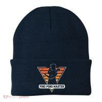 Funny Retro Tabletennis Ping Pong Quote Ping Pong Master Premium Beanie thumb 0