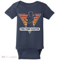 Funny Retro Tabletennis Ping Pong Quote Ping Pong Master Premium Baby Bodysuit thumb 0