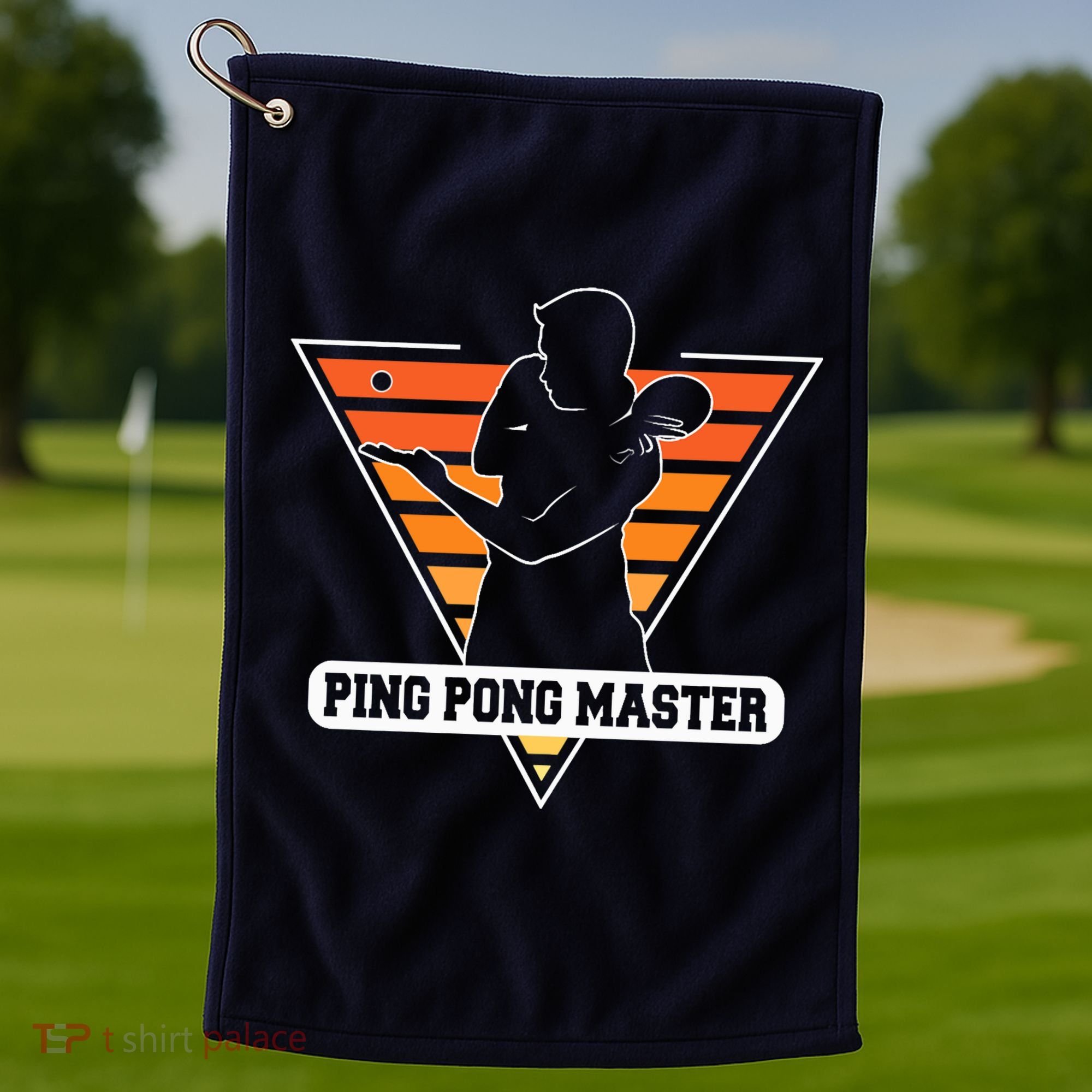 Funny Retro Tabletennis Ping Pong Quote Ping Pong Master Premium Golf Towel