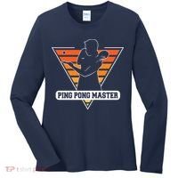 Funny Retro Tabletennis Ping Pong Quote Ping Pong Master Premium Women's Long Sleeve Shirt thumb 0