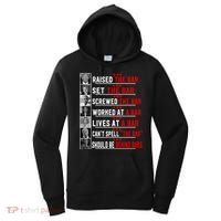 Funny Raised The Bar Pro Donald Trump Quote Women's Hoodie thumb 0