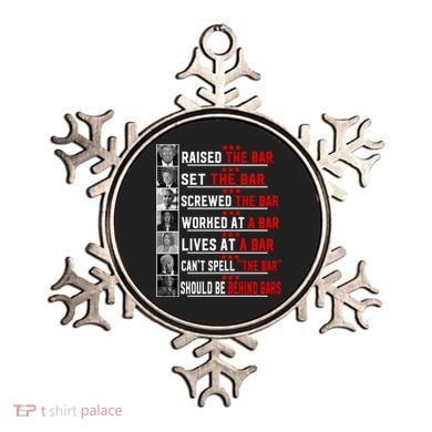Funny Raised The Bar Pro Donald Trump Quote Ornament