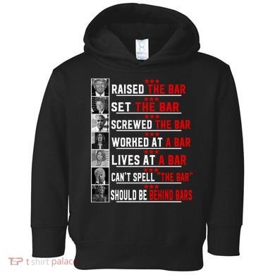Funny Raised The Bar Pro Donald Trump Quote Toddler Hoodie