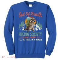 Funny Raccoon Tired Hiker  Sweatshirt thumb 0