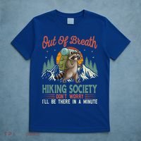 Funny Raccoon Tired Hiker  T-Shirt thumb 5