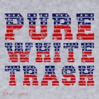 Funny Redneck Usa American Flag Pure White Trash Women's Sweatshirt thumb 2