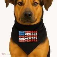 Funny Roevember US Flag USA-Made Doggie Bandana thumb 1
