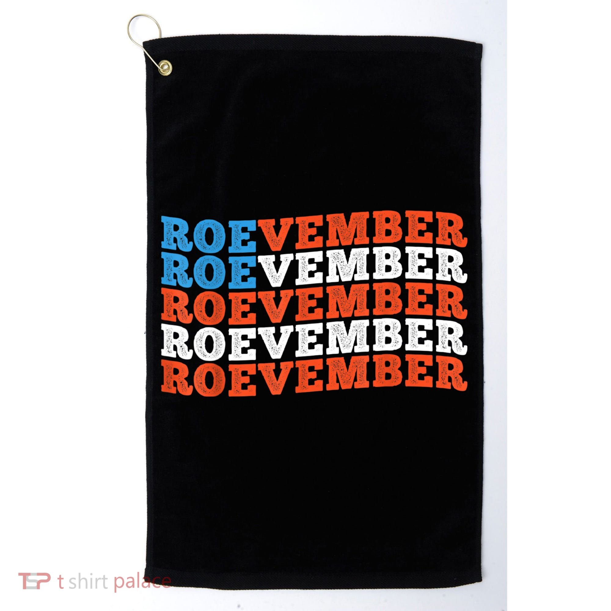 Funny Roevember US Flag Golf Towel