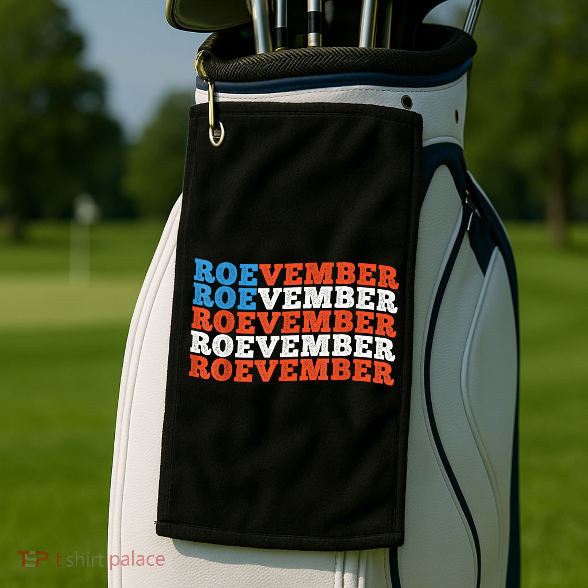 Funny Roevember US Flag Golf Towel