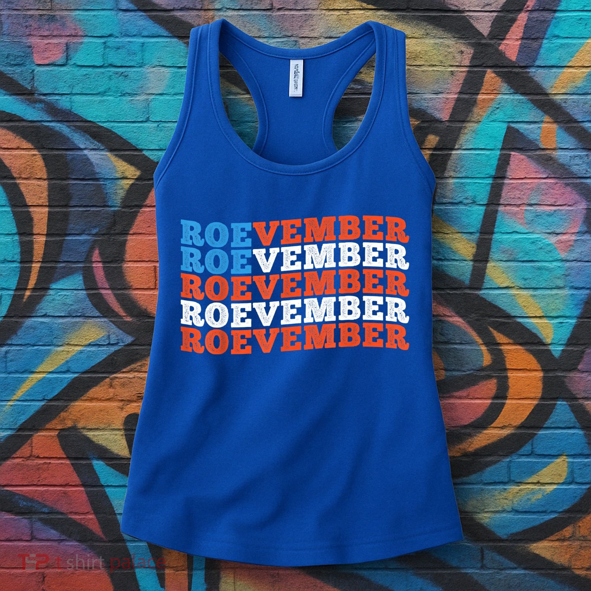 Funny Roevember US Flag Women's Tank Top
