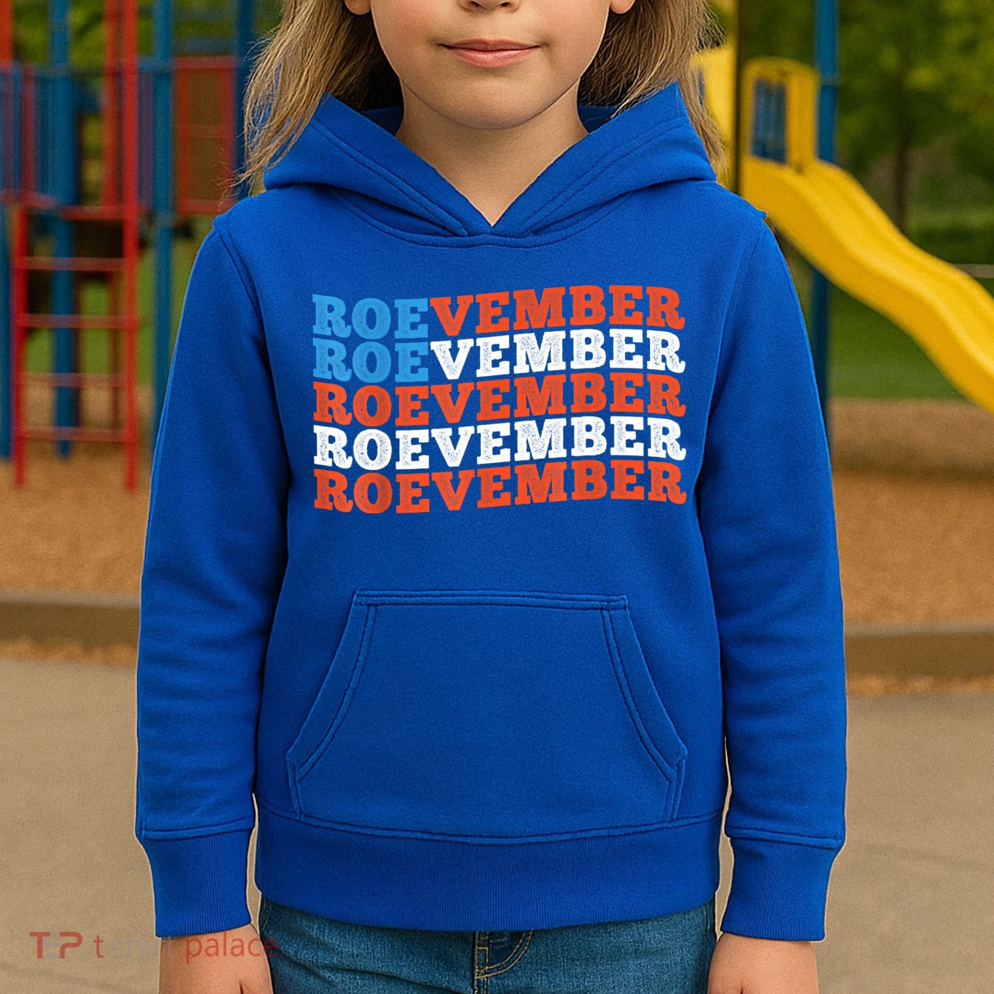 Funny Roevember US Flag Kids Hoodie