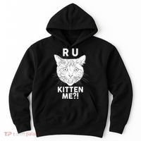Funny R U Kitten Me Are You Kidding Me Cat Hoodie thumb 0