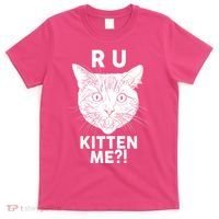Funny R U Kitten Me Are You Kidding Me Cat T-Shirt thumb 0