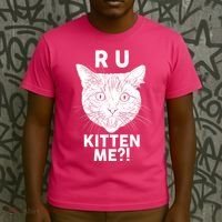 Funny R U Kitten Me Are You Kidding Me Cat T-Shirt thumb 3