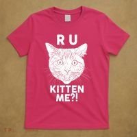 Funny R U Kitten Me Are You Kidding Me Cat T-Shirt thumb 5