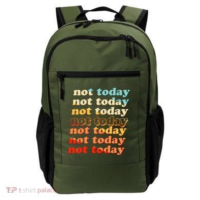 Funny Retro Vintage Not Today Backpack