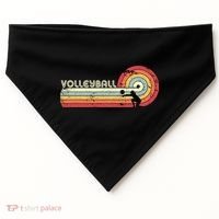Funny Retro Volleyball Gift USA-Made Doggie Bandana thumb 0