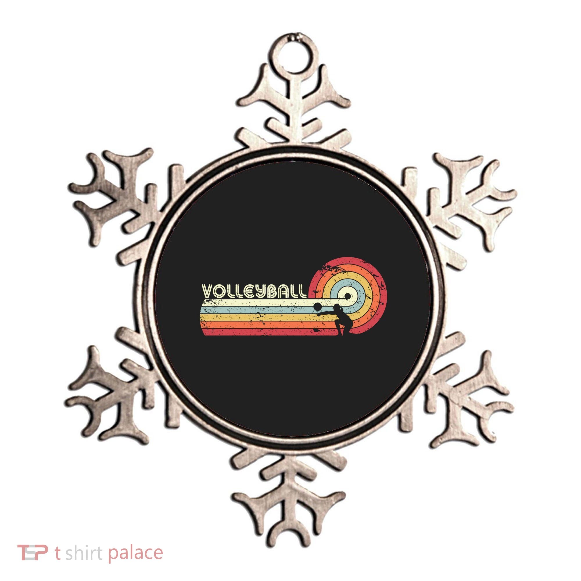 Funny Retro Volleyball Gift Ornament