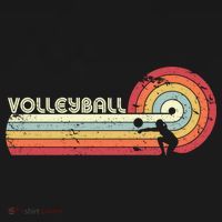 Funny Retro Volleyball Gift Ornament thumb 1